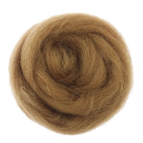 Nishiyuenyi 6x1 Stück 10g Wolle Top Roving Filzen Wolle Filzen Faser Kaffee von Nishiyuenyi