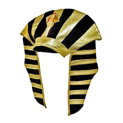 Nishiyuenyi Ägyptischer Pharao-Hut für Damen und Herren, Cosplay-Zubehör für Bühnenauftritte Nishiyuenyi Ägyptischer Pharao-Hut für Damen und Herren, Cosplay-Zubehör für Bühnenauftritte von Nishiyuenyi