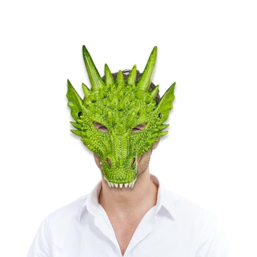 Nishiyuenyi Dinosaurier Maske Set, Drachenmaske für Fotos, Cosplay Zubehör für Erwachsene Und Kinder Nishiyuenyi Dinosaurier Maske Set, Drachenmaske für Fotos, Cosplay Zubehör für Erwachsene Und Kinder von Nishiyuenyi