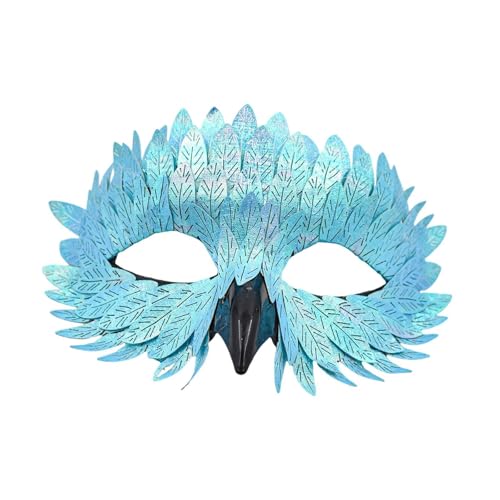 Nishiyuenyi Halloween Dekoration Gesichtsmaske für Cosplay Und Karneval, Blau Nishiyuenyi Halloween Dekoration Gesichtsmaske für Cosplay Und Karneval, Blau von Nishiyuenyi