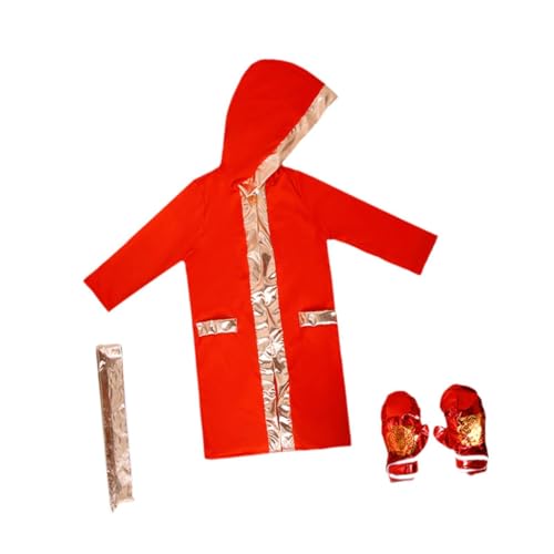 Nishiyuenyi Halloween Kinder Boxkostüm Als Geburtstagsgeschenk, Vielseitiges Rollenspiel Outfit, Red Gold S to M Nishiyuenyi Halloween Kinder Boxkostüm Als Geburtstagsgeschenk, Vielseitiges Rollenspiel Outfit, Red Gold S to M von Nishiyuenyi