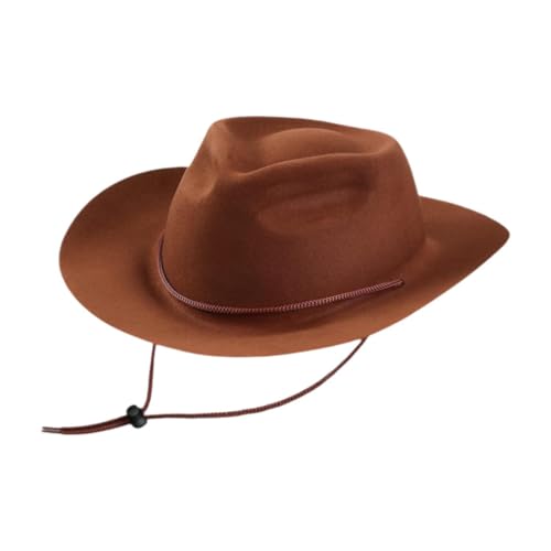 Nishiyuenyi Kinder Western Cowboyhut Sunhat für Reissparty Holidays Wanderfestivals, Dunkelbraun Nishiyuenyi Kinder Western Cowboyhut Sunhat für Reissparty Holidays Wanderfestivals, Dunkelbraun von Nishiyuenyi