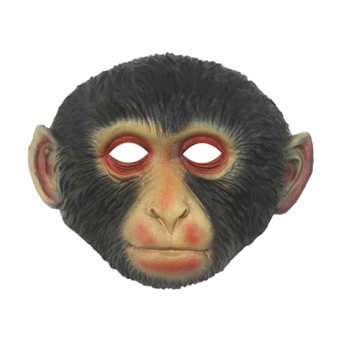 Nishiyuenyi Kopfbedeckung mit Affenmaske für Bühnenauftritte, Rollenspiele und Maskeraden Nishiyuenyi Kopfbedeckung mit Affenmaske für Bühnenauftritte, Rollenspiele und Maskeraden von Nishiyuenyi
