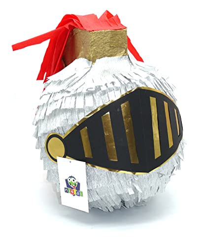 Nislai® Ritter Pinata | Kindergeburtstag Party | | Für Junge Geburtstag oder als Deko | 30x25x25 cm von Nislai