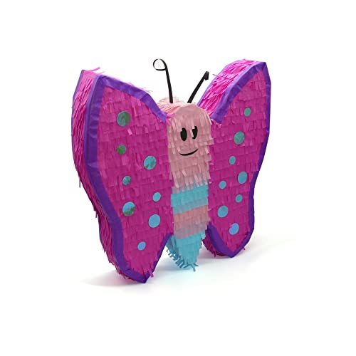 Nislai® Schmetterling Pinata | Ideal für die Mädchen Geburtstag Party | Pinata Geburtstag | Perfekt als Pinata Geschenk | Für Geburtstag oder als Deko Party | mini - u. 30x26x10 cm von Nislai