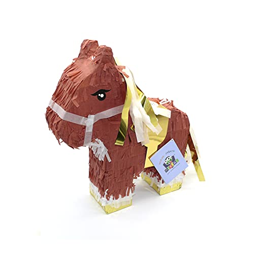 Nislai Pferd Pinata | Ideal als Pinata Geburtstag | Pinata Hochzeit | Geschenkidee | Pferd Party Dekoration oder als Pinataspiel | u. 43x33x10 cm von Nislai