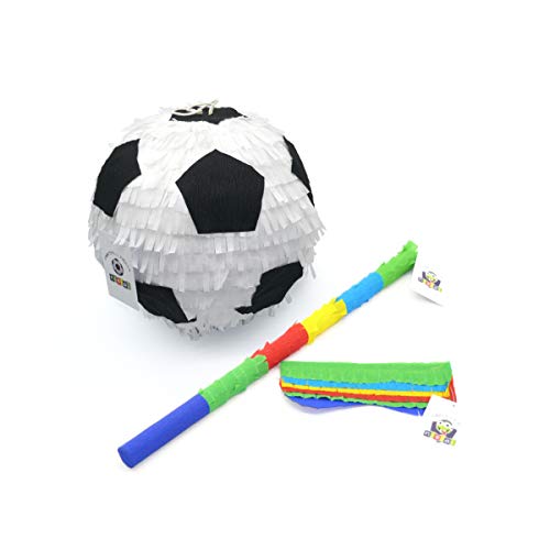 Nislai Pinata Fussball Party Set | Piñata Fußball | Pinata Geburtstag | Geschenkidee | Inkl. Pinata Maske & Pinata Stab Nislai Pinata Fussball Party Set | Piñata Fußball | Pinata Geburtstag | Geschenkidee | Inkl. Pinata Maske & Pinata Stab von Nislai