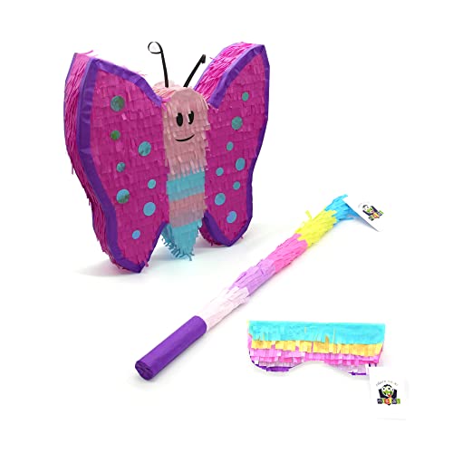Nislai Schmetterling Pinata Set | Ideal für die Mädchen Geburtstag Party | Pinata Geburtstag | Perfekt als Pinata Geschenk | Für Geburtstag oder als Deko Party | mini -u. 30x26x10 cm Nislai Schmetterling Pinata Set | Ideal für die Mädchen Geburtstag Party | Pinata Geburtstag | Perfekt als Pinata Geschenk | Für Geburtstag oder als Deko Party | mini -u. 30x26x10 cm von Nislai