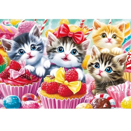 100 Teile Puzzles für Erwachsene - Katzen im Kuchen Puzzle für Erwachsene Kinder Ältere - Recyclingpapier Puzzle 100 Teile - Glänzende, stabile Teile Herausforderndes Familienspiel Tolle Geschenkidee 100 Teile Puzzles für Erwachsene - Katzen im Kuchen Puzzle für Erwachsene Kinder Ältere - Recyclingpapier Puzzle 100 Teile - Glänzende, stabile Teile Herausforderndes Familienspiel Tolle Geschenkidee von Nitktaia