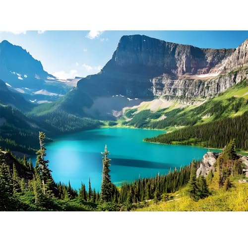 500 Teile Puzzle für Erwachsene - Gletscherpark Natur Puzzle für Erwachsene Kinder Ältere - Recyceltes Papier See Puzzle 500 Teile - Glänzende, stabile Teile Herausforderndes Familienspiel Tolle 500 Teile Puzzle für Erwachsene - Gletscherpark Natur Puzzle für Erwachsene Kinder Ältere - Recyceltes Papier See Puzzle 500 Teile - Glänzende, stabile Teile Herausforderndes Familienspiel Tolle von Nitktaia