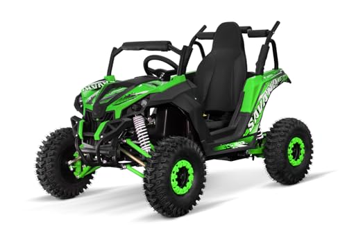 NITRO MOTORS 1200W Eco midi Kinder Buggy UTV Savana V2 PRM 6', Farbe:Grün von Nitro Motors