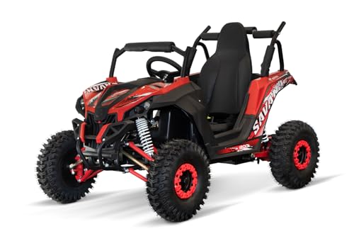 NITRO MOTORS 1200W Eco midi Kinder Buggy UTV Savana V2 PRM 6', Farbe:Rot von Nitro Motors