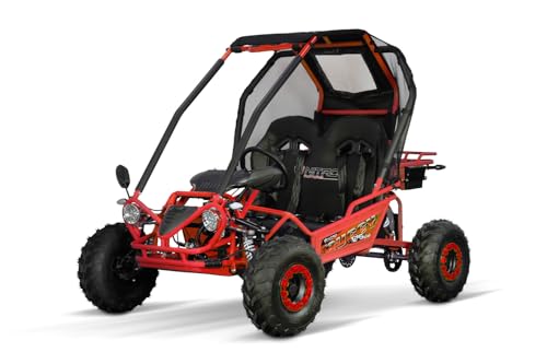 NITRO MOTORS Gokart 125cc midi Kinderbuggy RG7-A Hunt 7', Farbe:Rot von Nitro Motors