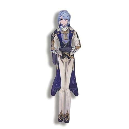 Niukaisi Anime Kamisato Ayato Plüsch drehbar mit beweglichen Gliedmaßen Kamisato Ayato Lustige Figur Mini Piilow Kissen Anhänger Abstraktes Ornament Dekor 30cm von Niukaisi