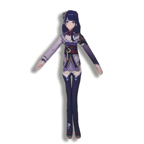 Niukaisi Anime Raiden Shogun Plüsch, drehbar mit beweglichen Gliedmaßen, Raiden Ei, lustige Figur, Mini-Piilow-Kissenanhänger, abstraktes Ornament, Dekoration, 30 cm von Niukaisi