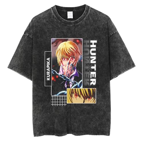 Niukaisi Anime T Shirt Gon Freecss/Killua Zaoldyeck/Kurapika/Chrollo Kurzarm Tops Unisex Manga Short Sleeve 3D-Druck Cartoon Streetwear für Herren und Damen Niukaisi Anime T Shirt Gon Freecss/Killua Zaoldyeck/Kurapika/Chrollo Kurzarm Tops Unisex Manga Short Sleeve 3D-Druck Cartoon Streetwear für Herren und Damen von Niukaisi