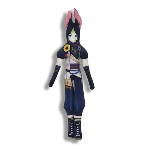 Niukaisi Anime Tighnari Plüsch, drehbar mit beweglichen Gliedmaßen, Tighnari, lustige Figur, Mini-Piilow-Kissenanhänger, abstraktes Ornament, Dekoration, 30 cm von Niukaisi