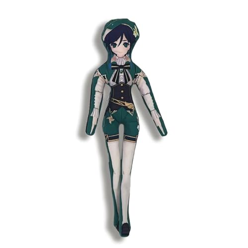 Niukaisi Anime Venti Plüsch drehbar mit beweglichen Gliedmaßen Venti Lustige Figur Mini Piilow Kissen Anhänger Abstraktes Ornament Dekor 30 cm von Niukaisi