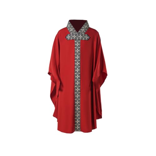 Niukaisi Kirchenpriester-Kostüm, mittelalterlicher Hofumhang, Anzug, Halloween, Geistliche, Gewänder, Minister-Kostüm, Umhang Niukaisi Kirchenpriester-Kostüm, mittelalterlicher Hofumhang, Anzug, Halloween, Geistliche, Gewänder, Minister-Kostüm, Umhang von Niukaisi