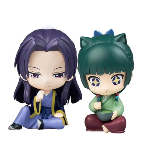 Niukaisi Maomao und Jinshi Figur sitzende Anime-Mini-Figuren, Maomao-Figur, Cartoon, niedliches Modell, PVC-Statue, Sammlung, Desktop-Heimdekoration, 11,5 cm Niukaisi Maomao und Jinshi Figur sitzende Anime-Mini-Figuren, Maomao-Figur, Cartoon, niedliches Modell, PVC-Statue, Sammlung, Desktop-Heimdekoration, 11,5 cm von Niukaisi