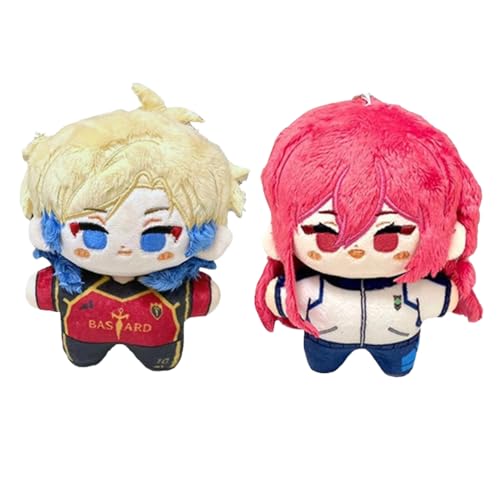 Niukaisi Rin Itoshi Sae/Bachira Plüschfiguren-Set Nagi/Isagi Yoichi/Reo, weiche Anhänger, Taschendekorationen, gefüllte Kissen, Sammlerstück, 12 cm Niukaisi Rin Itoshi Sae/Bachira Plüschfiguren-Set Nagi/Isagi Yoichi/Reo, weiche Anhänger, Taschendekorationen, gefüllte Kissen, Sammlerstück, 12 cm von Niukaisi