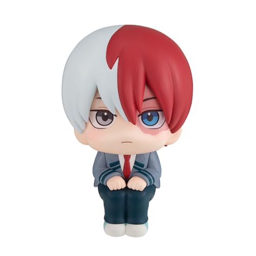 Niukaisi Todoroki Shouto/Midoriya Izuku/Bakugou Katsuki Figur sitzend MHA Minifiguren Modell PVC Statue Schlafzimmer Desktop Dekoration Geschenke 10cm von Niukaisi