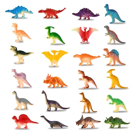 24 Stück Mini Dinosaurier Spielzeug Set, Adventskalender dinosaurier, Dinosaurier Figuren, Dinosaurier Party Mitgebsel, Realistisches Dino Figuren Spielset, Kinder Weihnachtskalender (24pcs) von Niumowang