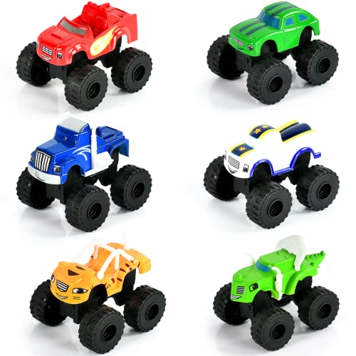 Kinderspielzeug Fahrzeuge, 6 Stück Monster Machines, Trucks, Autos Set - Geburtstagsgeschenk für Jungen (6PCS) von Niumowang
