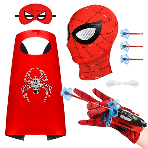 Launcher Spielzeug, Super Spider Launcher, Spider Launcher Handschuh, Spider Hero Handschuhe, Helden Umhang, Helden Masken, Launcher Spielzeug Set, Cosplay-Kostüme und Requisiten Launcher Spielzeug, Super Spider Launcher, Spider Launcher Handschuh, Spider Hero Handschuhe, Helden Umhang, Helden Masken, Launcher Spielzeug Set, Cosplay-Kostüme und Requisiten von Niumowang