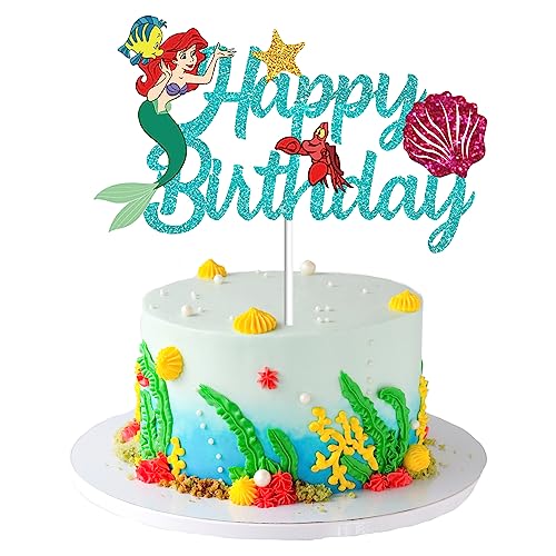 Tortendeko, Cake Topper, Tortendeko Geburtstag Mädchen, Cake Topper Glitzer, Geburtstag Kuchen Dekoration Lieferungen für Kinder von Niumowang
