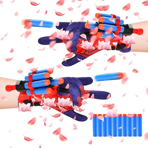 Niumowang 2 Set Launcher Handschuh, Held Launcher, Handgelenk Spielzeug Set, Cosplay Handschuh Lustiges Lernspielzeug für Kinder (A) von Niumowang