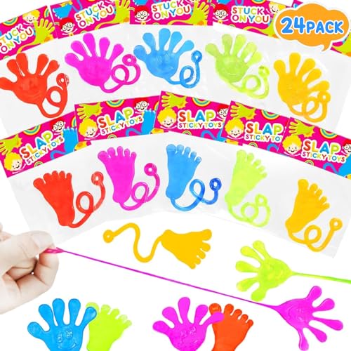 Niumowang 24 Stück Klatschhand Kinder, Bunte Klatschhände, Klebehand Glibberhand, klatschen Spielzeug, für Partygeschenke, Füllung von Geschenktaschen Niumowang 24 Stück Klatschhand Kinder, Bunte Klatschhände, Klebehand Glibberhand, klatschen Spielzeug, für Partygeschenke, Füllung von Geschenktaschen von Niumowang