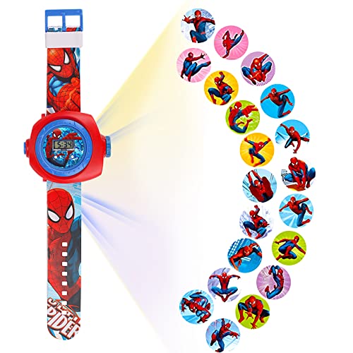 Niumowang Kinder Cartoon Uhr, Projektor Uhr, Einstellbare Digitale Projektionsuhr, 20 Bilder, elektronische Armbanduhr, für Kinder Kleinkind 3-12 Jahre alt (B) von Niumowang