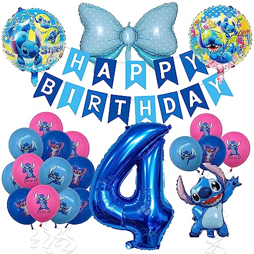 Geburtstag Folienballon, Geburtstagdeko 4, Party Supplies, Luftballon Party, Cartoon Luftballon, Party Dekorationen, Cartoon Ballon, Geburtstagsballons Deko von Niumowang