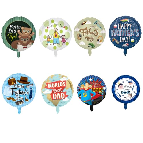 8 Stück Vatertags-Luftballons, Vatertags-Folienballons, Aluminiumfolien-Buchstaben, perfekt für Party-Dekorationen und Familienveranstaltungen, Geschenke von Sohn und Tochter 8 Stück Vatertags-Luftballons, Vatertags-Folienballons, Aluminiumfolien-Buchstaben, perfekt für Party-Dekorationen und Familienveranstaltungen, Geschenke von Sohn und Tochter von Niwieoi