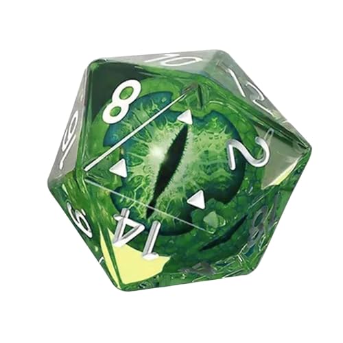 Augapfelwürfel - Rollenspiel Würfel, RPG Dice Set | Dragon Eye Dice Polyedrale Würfel Handgefertigte Designer Polyedrische RPG -Würfel Set Mit Scharfen Kanten Schöne Einschlüsse Für Brettspiel -Enthus von Nixiara