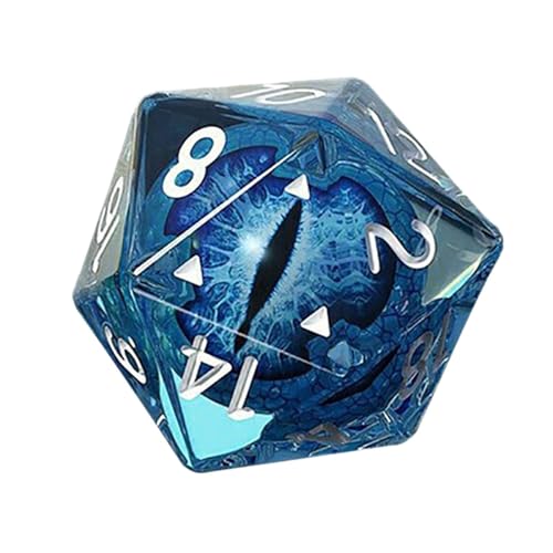 Augapfelwürfel - Rollenspiel Würfel, RPG Dice Set | Dragon Eye Dice Polyedrale Würfel Handgefertigte Designer Polyedrische RPG -Würfel Set Mit Scharfen Kanten Schöne Einschlüsse Für Brettspiel -Enthus von Nixiara