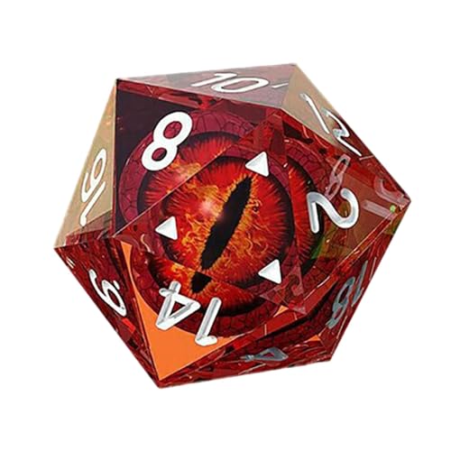 Augapfelwürfel - Rollenspiel Würfel, RPG Dice Set | Dragon Eye Dice Polyedrale Würfel Handgefertigte Designer Polyedrische RPG -Würfel Set Mit Scharfen Kanten Schöne Einschlüsse Für Brettspiel -Enthus von Nixiara