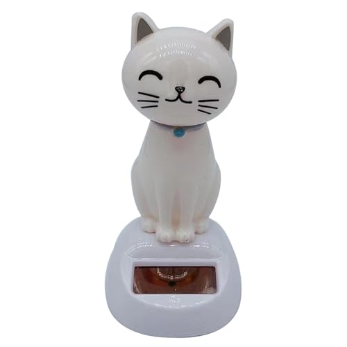 Auto-Katzen-Ornamente – Spielzeug für den Innenbereich, Solartanz-Autospielzeug | Dashboard-Puppen für tanzende Katzen, Dekoration für Solarautos, Cartoon-Design, Würfel von Nixiara