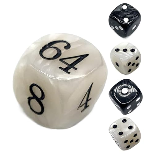 Backgammon Game Dice - Tabletop Family Night Brettspiel Dice Combo - Strategiespiel Acrylwürfel Für Partys, Familienabende, Camping- Und Freundesversammlungen, Backgammon Würfel Set -Spiel von Nixiara