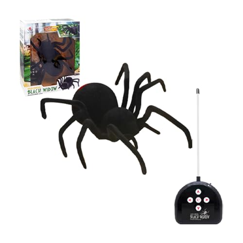 Fernbedienung Spider – Großes RC Tarantula Spielzeug Spinnenspielzeug | Spielzeug Halloween aus der Ferne | Spielzeug mit Pelz Mobile Spinne mit Lichtern, RC wiederaufladbares Interacti Spielzeug von Nixiara