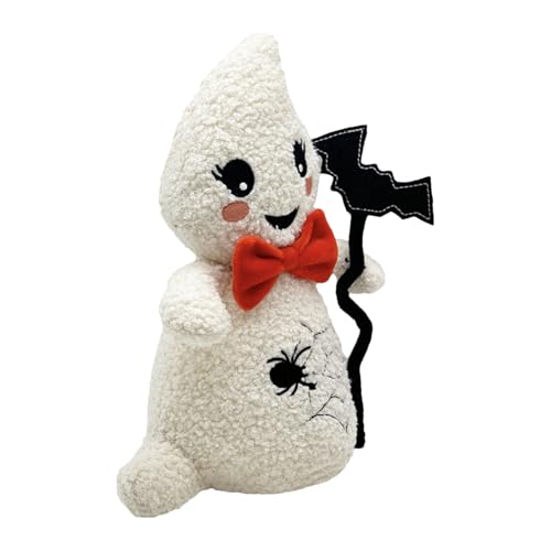 Ghost Plüschpuppe - Halloween Figur, Fledermausspielzeug | 26 Cm Spinnenmuster Sensorische Dekoration Mit Mehreren Anwendungen Für Das Display Der Themen, Partykonsum, Spuk Tabletop -Requisite - von Nixiara