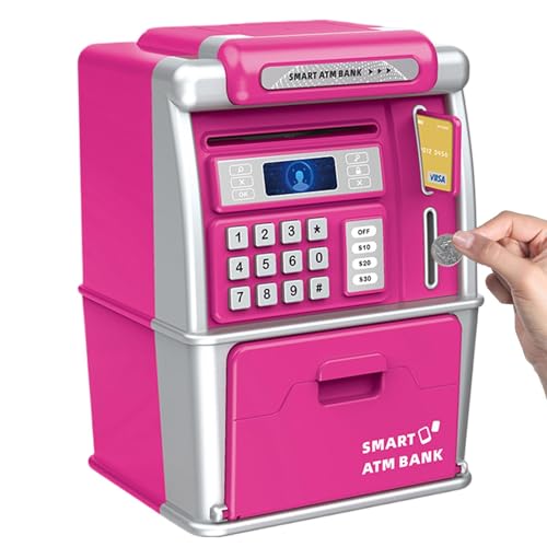 Kids ATM | Bankautomaten ATM Box – Münzenerkennung, Bill Auto Grab, Banking Play Spielzeug für Kinder und Mädchen Sparen Sie Münzen, Geld, Wechselgeld, Bargeld Kids ATM | Bankautomaten ATM Box – Münzenerkennung, Bill Auto Grab, Banking Play Spielzeug für Kinder und Mädchen Sparen Sie Münzen, Geld, Wechselgeld, Bargeld von Nixiara