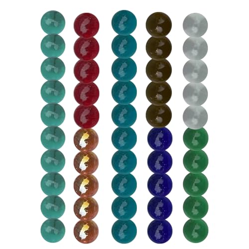 Kinder Marmorspiele - Runde Marmorperlen, Handgefertigte Gemischte Marmordekoration | Nostalgisches Spielzeug Handgefertigtes Glas Runder Marmor, Handgefertigter Planet Marmordekoration Für Aq von Nixiara