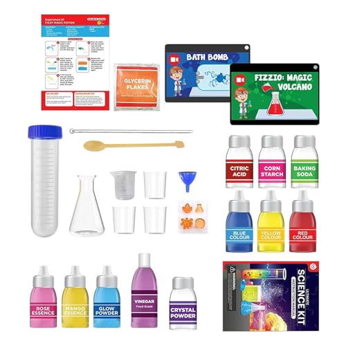 Kinderwissenschaftskits - Experiment Laborversorgungen, Lernwissenschaftsspielzeuge | Fun Discovery Box Für Mädchen, Bildungshandwerkssatz, Erfinderspiel, Science Fair, Schulprojekt -Tools von Nixiara