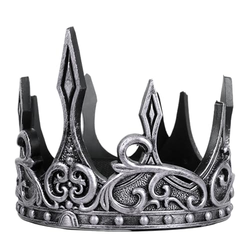 Königskrone Für Männer - Königliche Kopfbedeckung, Gold Tiara | Mittelalterliche Kostüm -Requisite Für Abschlussball, Festzug, Masquerade Ball, Theaterveranstaltung, Hochzeitsshow, Halloween Kingwear, Königskrone Für Männer - Königliche Kopfbedeckung, Gold Tiara | Mittelalterliche Kostüm -Requisite Für Abschlussball, Festzug, Masquerade Ball, Theaterveranstaltung, Hochzeitsshow, Halloween Kingwear, von Nixiara