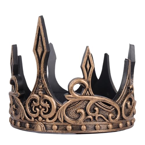 Königskrone Für Männer - Noble Hut, Königlicher Kopfschmuck | Weit Verbreitete Cosplay Tiara Für Zeremonie, Ausgefallener Ball, Bühnenspiel, Themenabend, Prince -Festzug, Knight -Outfit -, Kostüm Königskrone Für Männer - Noble Hut, Königlicher Kopfschmuck | Weit Verbreitete Cosplay Tiara Für Zeremonie, Ausgefallener Ball, Bühnenspiel, Themenabend, Prince -Festzug, Knight -Outfit -, Kostüm von Nixiara