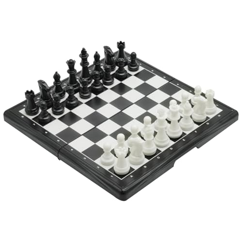Magnetisches Schachsatz - Internationales Magnetschachspiel, Portables Magnetic Chess Board | Creative Travel Chess Set, Bildungsstrategiespiel Für Familienfreunde, Magnetic Chess Set Für Innen- Und S von Nixiara
