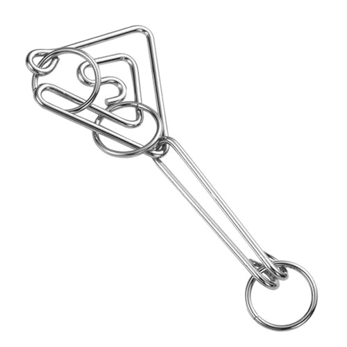 Metalldraht -Rätsel - -Spielzeug, Skill Teaser | Puzzle Brain Challenge Set Für Kinder Teen Erwachsene Denkspiele Für Handaugenkoordination Stress Relief Familie Reiseunterhaltung Tragbares Kit von Nixiara