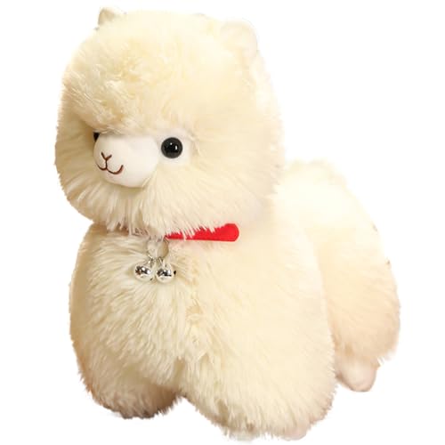 Nixiara Alpaka Lama Toy, Lama Plüsch | Süße Bell Alpaca Plüsch Spielzeugpuppe Kissen Freundin Chinesisches Valentinstag Geburtstagsgeschenk, Alpaca Doll Kissen, Kuschelige Alpaka Long Pillow von Nixiara